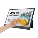 Monitor Asus 15.6" MB16AHT, Touch: P-Cap, Diagonal (inch): 15.6, Diagonal (cm): 39.6, Aspect ratio: 16:9, Panel: IPS, Resolution: 19 20x1080, Refresh Rate: 60Hz, Response time GtG: 5ms, Brightness (max): 250 cd/㎡, Contrast (static) : 700:1, Viewing angle: 170º(R/L), 170º(U/D), Speakers: 2Wx2, Tilt - Image 2