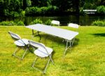 HEINNER SET MASA CU 4 SCAUNE PLASTIC PLIABILE - Image 2