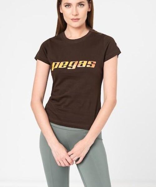 TRICOU  LOGO ORANGE FEMEI  COFFEE-XL