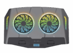Cooler laptop Trust GXT 1127 Yoozy, pentru laptopuri cu diagonala de pana la 17.3", 2 ventilatoare, viteza rotatie 1500 RPM, interval zgomot 30 dBA - 35 dBA, iluminare RGB, negru - Image 2