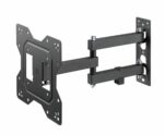 Suport de perete Akai cu inclinatie +3/-10°, diagonala display 23"-43", VESA min. 100x100, VESA max. 200x200, suporta pana la 30kg, distanta fata de perete MAX 378mm, negru - Image 2