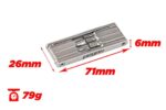 Mini set scule Pegas 8 in 1 otel Cr-V, imbus 2, 3, 4, 5, 6mm, surubelnita dreapta 5mm, surubelnita cruce PH 1, torx T25, culoare argintiu - Image 2