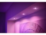 3 Spoturi LED RGB incastrate Philips Hue Centura, Bluetooth, GU10 ,3x5.7W, 1050 lm, lumina alba si color (2000-6500K), IP20, 9cm, Alb - Image 3
