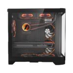 Carcasa 1st PLAYER UV5 Black, RGB, Cube Tower, Black - Image 3