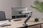 Brat pentru monitor, Material: Oțel, Aluminiu, Plastic, Suprafață finisaj : acoperire cu Pulbere, Culoare: Alb Texturat Fin, Gri Spațial, Dimensiune compatibila ecran: 27"-45", tehnologie arc, Greutate maxima (pe ecran): 5~14 kg, Greutate maxima pentru ecran curbat (pe ecran): 5~12 kg - Image 16