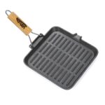 TIGAIE GRILL FONTA PURA CU MANER LEMN DETASABIL, 23X2 CM, AMBALAJ ETICHETA COLOR, VANORA HOME - Image 2