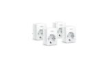 TP-Link MINI SMART WI-FI SOCKET TAPO P100 (4-PACK), Protocol: IEEE 802.11b/g/n, Bluetooth 4.2 (for onboarding only), 2.4 GHz, Android 4.4 or higher, iOS 9.0 or higher, AC 220-240 V~50/60 Hz 10 A, Maximum Load, 2300 W, 10 A.