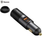 Incarcator auto Baseus Share Together, 1 x USB Output 5V/3A, 1 x USB Type-C max 5V/3A si 1 x bricheta auto 60W, total output 120W, pt. bricheta auto, gri - Image 3