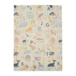 Covor de joaca pentru copii U-Grow, din spuma, pliabil, 2 fete, impermeabil, izolant, 120 x 180 x 1 cm, alfabet - Image 2