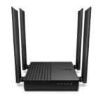 Router Dual-Band Wireless TP-Link, WI-FI 5 ARCHER A64,AC1200 Gigabit, Standarde wireless: IEEE 802.11ac/n/a 5 GHz, IEEE 802.11n/b/g 2.4 GHz, Viteza wireless: 5 GHz: 867 Mbps (802.11ac), 2.4 GHz: 400 Mbps (802.11n), 4 x antene externe fixe, MU-MIMO, Interfata: 1 x WAN, 4 x 10/100/1000 LAN.