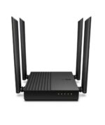 Router Dual-Band Wireless TP-Link, WI-FI 5 ARCHER A64,AC1200 Gigabit, Standarde wireless: IEEE 802.11ac/n/a 5 GHz, IEEE 802.11n/b/g 2.4 GHz, Viteza wireless: 5 GHz: 867 Mbps (802.11ac), 2.4 GHz: 400 Mbps (802.11n), 4 x antene externe fixe, MU-MIMO, Interfata: 1 x WAN, 4 x 10/100/1000 LAN.
