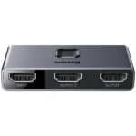 Switch video Baseus Matrix, HDMI bidirectional – 2x HDMI 4K / 30 Hz, gri - Image 3