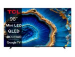 Televizor Smart Mini LED TCL 98C805, 249 CM (98``), 4K, 240Hz, Wi-Fi, Negru