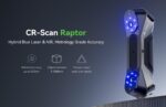 CREALITY 3D SCANNER CR-SCAN RAPTOR, mod scanare: Blue Light(Blue 7-line laser) / NIR(infrared binocular structured light), Acuratete: 0.02mm @ 100mm, Rezolutie: 0.02-2mm, Viteza scanare: pana la  60fps, volum minim scanare: 5mm x 5mm x 5mm, Raza single capture: 270mmx170mm@300mm, Distanta scanare