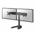 Suport dublu monitor de birou Neomounts FPMA-D700DD; pentru display-uri cu diagonale 19"-30", sistem de prindere VESA 75x75~100x100, greutate maxima suportata 8kg - per ecran, full motion, tilt +180°, swivel +180°, rotate +360°; inaltime reglabila manual 340-444mm; culoare negru. Garantie 5 ani
