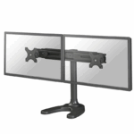 Suport dublu monitor de birou Neomounts FPMA-D700DD; pentru display-uri cu diagonale 19"-30", sistem de prindere VESA 75x75~100x100, greutate maxima suportata 8kg - per ecran, full motion, tilt +180°, swivel +180°, rotate +360°; inaltime reglabila manual 340-444mm; culoare negru. Garantie 5 ani