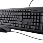 Kit tastatura + mouse cu fir, negru