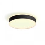 Plafoniera LED Philips Hue Enrave, Bluetooth, 33.5W, 4300 lm, luminaalba (2200-6500K), IP20, 42.5cm, Negru, Intrerupator cu variator inclus