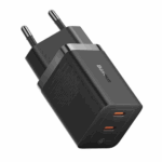 INCARCATOR retea Baseus GaN5 Pro, Quick Charge 40W, 2 x USB Type-C, negru - Image 3