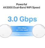 TP-Link AX3000 whole home mesh Wi-Fi 6 System, Deco X50-POE(3-pack); Dual- Band, Standarde Wireless: IEEE 802.11ax/ac/n/a 5 GHz, IEEE 802.11ax/n/b/g 2.4 GHz ,viteza wireless: 5 GHz: 2402 Mbps, 2.4 GHz: 574 Mbps, 2 x antene interne, 2×2 MU-MIMO, Mod Router, Mod Access Point, interfata: 3 x - Image 4