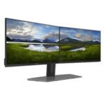 Suport Monitor de Birou Dual, Dell 482-BBCY, 19" - 27", VESA 100x100, suporta pana la 6kg, negru - Image 2