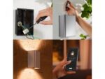Aplica LED RGB pentru exterior Philips Hue Resonate UP&DOWN, 2x8W(98W), 1200 lm, lumina alba si color (2000-6500K), IP44, 93x120x180mm,Inox - Image 3