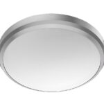 Plafoniera LED pentru exterior Philips Doris, 6W, 600 lm, lumina calda (2700K), IP54, 22 cm, Nichel