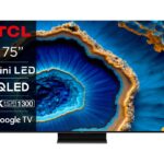 Televizor Smart Mini LED TCL 75C805, 190 CM (75``), 4K, 240Hz, Wi-Fi, Negru