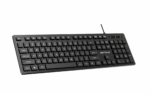 Tastatura Serioux cu fir, interfata USB, 104 taste, material ABS, US Layout, lungime cablu 1.5m PVC, dimensiuni 429*128*20mm; 416g, negru - Image 4