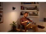Spot LED Philips Hue Buckram, Bluetooth, GU10, 5W (50W), 350 lm, luminaalba (2200-6500K), IP20, 10.2cm, Metal, Negru, Intrerupator cu variatorinclus - Image 2