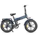 Bicicleta electrica pliabila Ulzomo Dunes 20 E-bike, 750W, 48V 16Ah, autonomie 120km, viteza maxima 40km/h, Blue, 20''