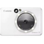 Imprimanta foto Canon Zoemini S2, 2 in 1 camera foto + imprimanta foto, tehnologie ZINK (zero ink) Viteza: 50 secunde pe poza, Rezolutie printare 314 X 600 dpi, Camera 8 megapixeli, blitz integrat, Bluetooth, NFC, compatibilitate IOS si Android, format poze: JPG, slot microSD (max256gb), baterie