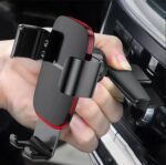 SUPORT AUTO Baseus Metal Age Gravity pt. SmartPhone, fixare in suport CD/DVD player auto, negru - Image 4