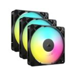 Ventilatoare CORSAIR RS120 ARGB 120mm PWM, 3x120mm