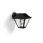 Aplica tip felinar pentru exterior Philips Alpenglow, 1xE27, max 60W, IP44, 200x174x179mm, Negru - Image 2