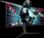 Monitor Gaming AOC CU34G2X/BK, 34", 3440 x 1440 pixeli, Black, Red - Image 3