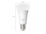 Bec LED inteligent Philips Hue A67, Bluetooth, E27, 15.5W (100W),1600lm, lumina calda (2700K) - Image 3
