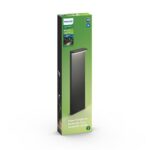 Stalp LED pentru iluminat exterior Philips Bustan, 2x4.5W (70W), 1000 lm, lumina neutra (4000K), dimabila, IP44, 770x220x90mm, Antracit - Image 2