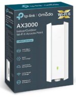 Wireless Access Point TP-Link EAP650-Outdoor, AX3000 Wireless Dual Band Indoor/Outdoor Access Point, 802.3at PoE, STANDARDE WIRELESS: IEEE 802.11ax/ac/n/g/b/a, interfata: 1× Port Ethernet (RJ-45) Gigabit (Suportă PoE 802.3at și Passive PoE), weather proof: IP67, Dimensiuni: 280.4×106.5×56.8 mm. - Image 3