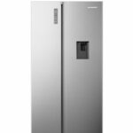 Side by Side HEINNER HSBS-520NFXWDF+, No Frost, 519 L, Clasa F, Dozator apa, Aspect Inox