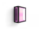 Aplica LED RGB pentru exterior Philips Hue Impress, 8W (49W), 1200 lm ,lumina alba si color (2000-6500K), IP44, 117x190x240mm, Negru