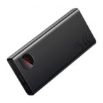 Baterie externa Baseus Adaman Metal, 20000mAh, PD 3.0 + QC 3.0 22.5W, 2 x USB; 1 x USB Type-C, digital display pt. status baterie, total 3A, negru