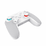 Controller wireless Trust Muta pentru consola Nintendo Switch, 15 butoane, controale: A, B, X, Y, L1, L2, L3, R1, R2, R3, reset, 8-way, start, select, d-input, alb