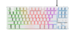 Tastatura Trust cu fir GXT833W Thado, numar butoane 87, interfata USB 2.0, conector USB-A male, compatibila cu PS4, Xbox One, Nintendo Switch, PS5, alb