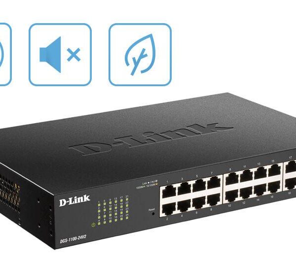 Switch D-Link Gigabit DGS-1100-24PV2, 24 port, 10/100/1000 Mbps