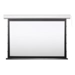 Ecran proiectie electric ESAC100, instalare perete/ tavan, margini de mascare negre pe 4 laturi, material pentru ecran lavabil, intretinere usoara, motor tubular silentios, consum redus de energie, Dimensiune zona de proiectie- 200 x 150 cm, Diagonala- 254 cm (100"), 4:3, carcasa otel 220 mm - Image 2