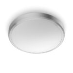 Plafoniera LED Philips Doris CL257, 17W, 1500 lm, lumina calda (2700K) ,IP44, 31.3cm, Nichel