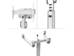 Stand podea mobil Neomounts 37"-75", VESA 100x100~600x400, 70kg, fix, inaltime reglabila, alb - Image 6
