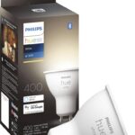 Bec LED inteligent Philips Hue Spot, Bluetooth, GU10, 5.2W (57W), 400lm ,lumina calda (2700K)