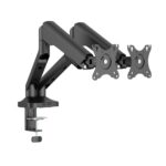 Brat monitor Serioux, tehnologie arc cu gaz, compatibilitate ecran 17"-35", greutate maxima suportata(per ecran) 2~12kg. VESA/;75x75,100x100 Tilt Range +90°~-90° Swivel Range +90°~-90°
